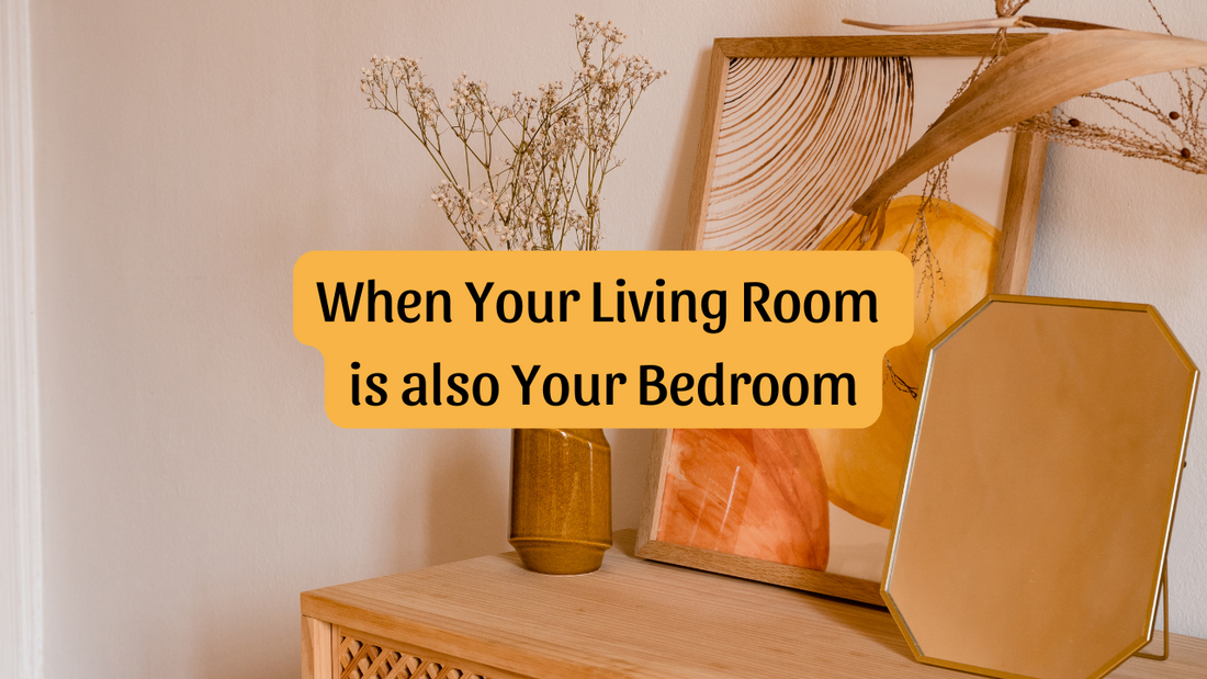 From Sunrise to Sleep: How to Design a Living Room That’s Also Your Bedroom