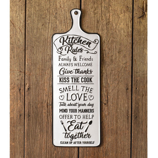 Kitchen Rules Sign - Tiny Oasis Decor