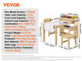 Juniper Grove Kids Art Table Set – 2-in-1 Craft Table & Storage Cabinet with 2 Chairs (Ages 2–8)