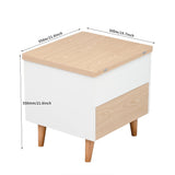 Modern Multi-functional Coffee Dining Table with Lift Top, Oak