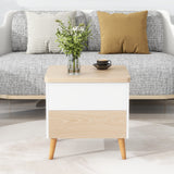Modern Multi-functional Coffee Dining Table with Lift Top, Oak
