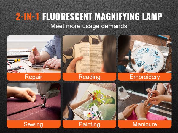 Illuminated Magnifying Lamp with Touch Control